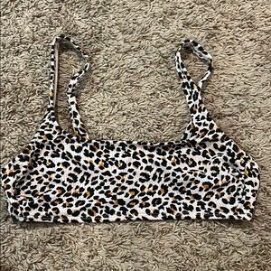 cheetah print bikini top